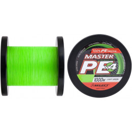 Шнур Select Master PE Light Green X4 1000m 0.06mm 9kg