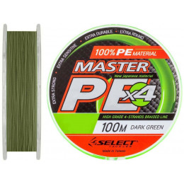 Шнур Select Master PE Dark Green X4 100m 0.27мм 33kg