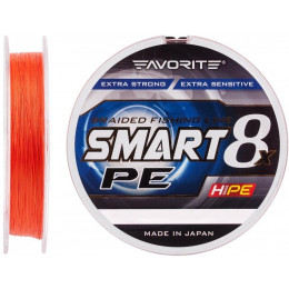 Шнур Favorite Smart PE Red Orange 8x 150m #2.0/0.242mm 13.8kg