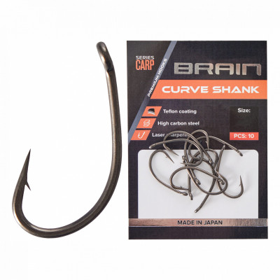 Крючок Brain Curve Shank #1 8 шт