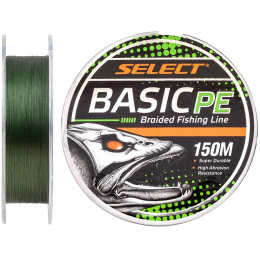 Шнур Select Basic PE Dark Green 150m 0.04mm 5LB/2.5kg