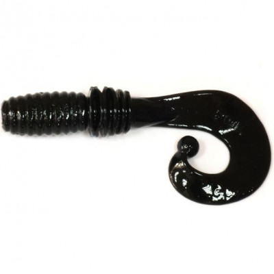 Силикон Megabass ROCKY FRY 1.5 (P) (Curly-Tail) SOLID BLACK (шт.)