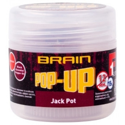 Бойлы Brain Pop-Up F1 Jack Pot (копченая колбаса) 12mm 15g (1858.04.08)