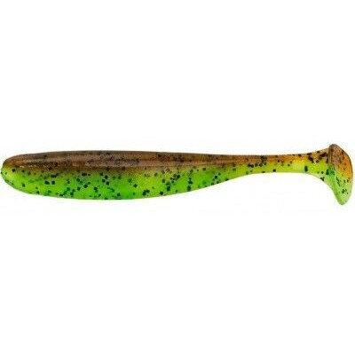 Виброхвост Keitech Easy Shiner 4 401 Green Pumpkin / Chartreuse 7шт