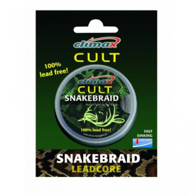Ледкор Climax Cult Snake Braid 10m 30lb weed без свинцю