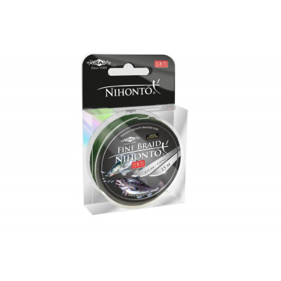 Шнур Mikado Nihonto Fine Braid 150м 0,10мм 7,70кг green