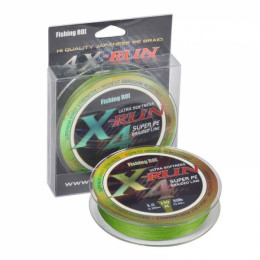 Шнур Fishing ROI X-Run Braid 4PE 150м 0,128мм  4.54кг цвет-Olive Green