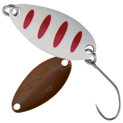 Блесна Nomura Isei Sue Spoon 2.3g White Red Stripes