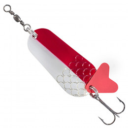 Блесна-колебалка Balzer Colonel Classsic Curvy Spoon Silver/Red 22гр.