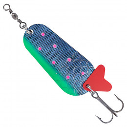 Блесна-колебалка Balzer Colonel Classsic Curvy Spoon UV Green/Violet 22гр.