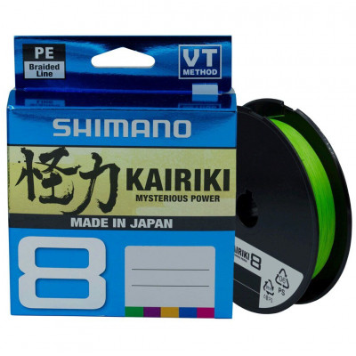 Шнур Shimano Kairiki 8 PE (Mantis Green) 150m 0.215mm 20.8kg