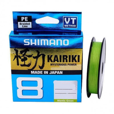 Шнур Shimano Kairiki 8 PE Mantis Green 300m 0.315mm 33.5kg