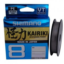 Шнур Shimano Kairiki 8 PE Steel Gray 300m 0.23mm 22.5kg