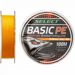 Шнур Select Basic PE Orange 100m 0.08mm 8LB/4kg