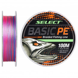 Шнур Select Basic PE 100m разноцветный 0.06mm 6lb/3kg