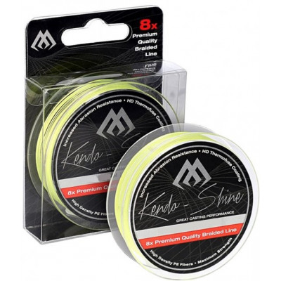 Шнур Mikado Kendo Shine Braid 10m 0.10mm 8.23kg fluo yellow (ZKS00Y-10-010)