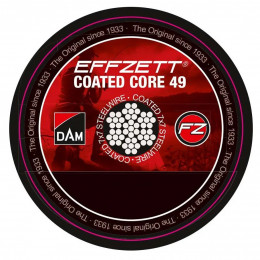 Поводочный стальной материал 7х7 Dam Effzet Coated Core 49 Steeltrace 10m 24kg коричневый