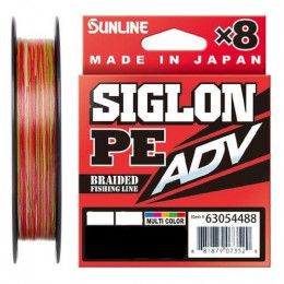 Шнур Sunline Siglon PE ADV х8 150m мультиколор #0.6/0.132mm 8lb/3.6kg