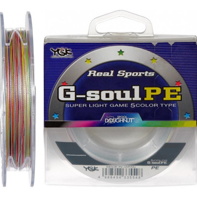 Шнур YGK G-Soul PE 5 Colors 200m #0.6/0.128mm 8lb/3.6kg