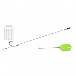 Комплект карповых поводков Fishing ROI с иголкой и стопорами Hook №2 15lb (36-8340-15-2)