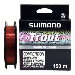 Волосінь Shimano Trout Competition Mono 150m 0.22mm 4.05kg Red