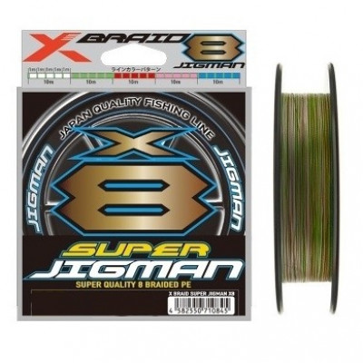 Шнур YGK X-Braid Super Jigman X8 200m #0.6/0.128mm 14Lb/6.3kg