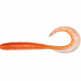 Твістер Megabass Kemuri Curly 8.9cm 7шт Clear Orange/Rainbow Flake (35474)