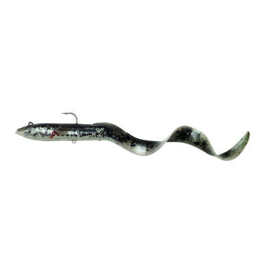 Твистер Savage Gear 4D Real Eel 20cm 38g Sinking Black/Green/Pearl Php