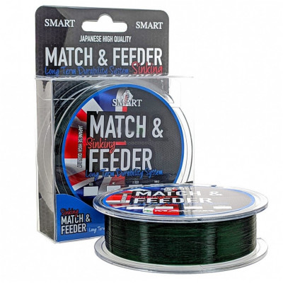 Леска Smart Match&Feeder Sinking 150m 0.185mm 3.05kg зеленый