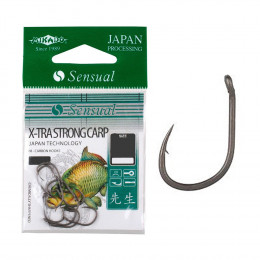 Крючок Mikado Sensual X-Tra Strong Carp №16 10шт. black matt (HS805-16DB)