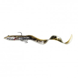 Твістер Savage Gear 4D Real Eel 20cm 38g Sinking Olive/Pearl PHP