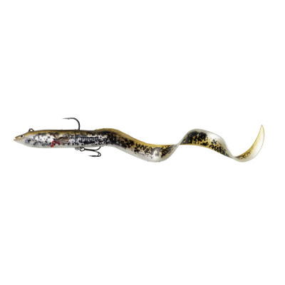 Твистер Savage Gear 4D Real Eel 20cm 38g Sinking Olive/Pearl PHP