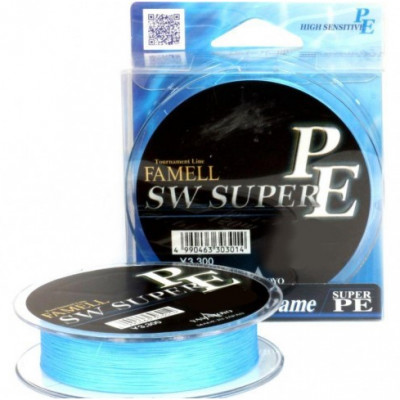 Шнур Yamatoyo SW Super PE Blue-Pe 150m #0.8 12lbs синий