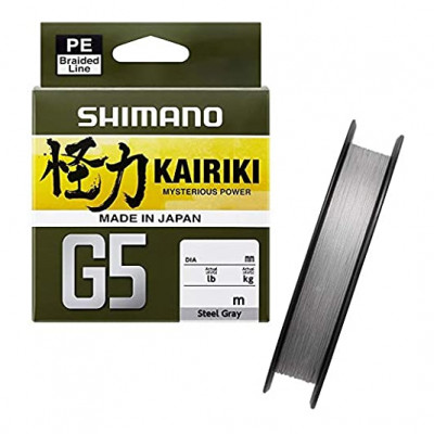 Шнур Shimano Kairiki G5 100m 0.18mm 9.2kg Steel Gray