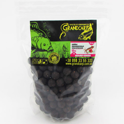 Бойлы вареные Grandcarp Tactic Кальмар,Клюква 20mm 1kg (BFC066)