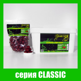 Бойлы долгорастворимые Grandcarp Classic Клубника 24mm 1kg (BFL005)