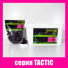 Бойлы долгорастворимые Grandcarp Tactic Кальмар,Клюква 24mm 1kg (BFL070)