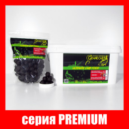 Бойлы долгорастворимые Grandcarp Premium Печень,Перец,Клубника 24mm 1kg (BFL102)