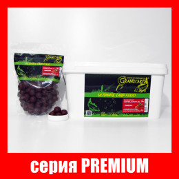 Бойли прикормочні розчинні Grandcarp Premium Crab, Belachan, Plum (Краб, Белачан, Слива) 24mm 1kg (BFS027)