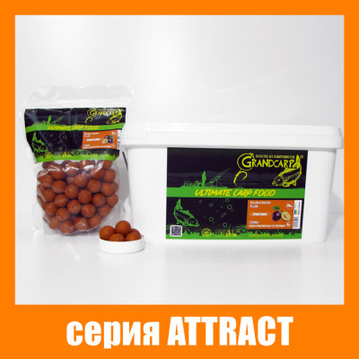 Бойли прикормочні розчинні Grandcarp Attract Plum (Слива) 24mm 1kg (BFS078)