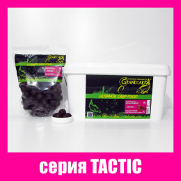 Бойлы растворимые Grandcarp Tactic Кальмар,Клюква 24mm 1kg (BFS121)