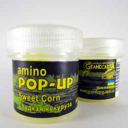 Бойлы Grandcarp Amino POP-UP one-flavor Sweet Corn (Сладкая Кукуруза) 10mm 15шт (PUP019)