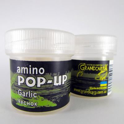 Бойлы Grandcarp Amino POP-UP one-flavor Garlic (Чеснок) 10mm 15шт (PUP025)