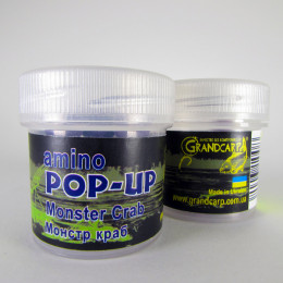 Бойлы Grandcarp Amino POP-UP one-flavor Monster Crab (Монстр Краб) 10mm 15шт (PUP031)