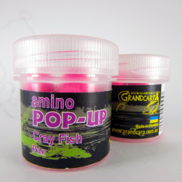 Бойлы Grandcarp Amino POP-UP one-flavor Crayfish (Рак) 10mm 15шт (PUP040)