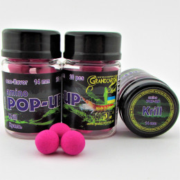 Бойли плаваючі Grandcarp Amino Pop-Up Krill (Криль) 14mm 20шт (PUP066)