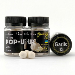 Бойлы Grandcarp Amino POP-UP one-flavor Garlic (Чеснок) 12mm 30шт (PUP139)