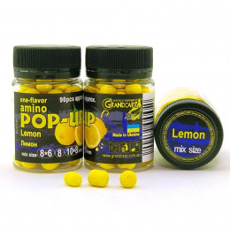 Бойлы Grandcarp Amino POP-UP one-flavor Lemon (Лимон) mix size 90шт (PUP190)