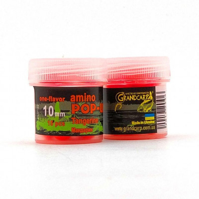 Бойли плаваючі Grandcarp Amino Pop-Up Tangerine (Мандарин) 10mm 15шт (PUP192)