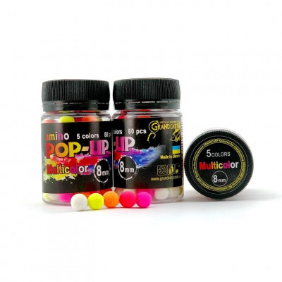 Бойлы Grandcarp Amino POP-UP Multicolor 5 colors 8mm 80шт (PUP253)